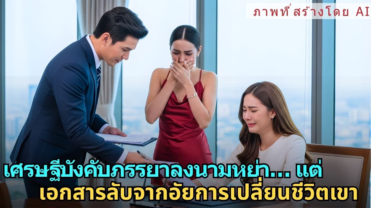 เศรษฐีบังคับภรรยาลงนามหย่า… แต่เอกสารลับจากอัยการเปลี่ยนชีวิตเขาไปตลอด! |AI FICTIONAL
