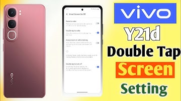 How To Vivo Y21d Double Tap Screen On/Off Setting || Vivo Y21d Double Tap Screen || 2025