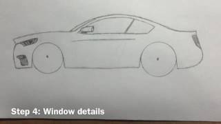 How to draw the 2017 Ford Mustang Mach 1 How to draw the 2017 Ford Mustang Mach 1