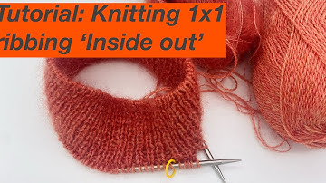 Tutorial: Knitting ribbing inside out by changing  direction - Field Sweater by Camilla Vad