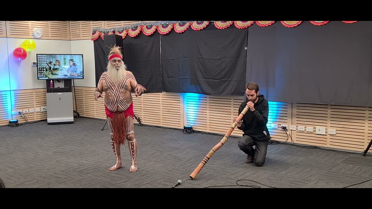 Indigenous Aboriginal Didgeridoo Performance To Country Smoking