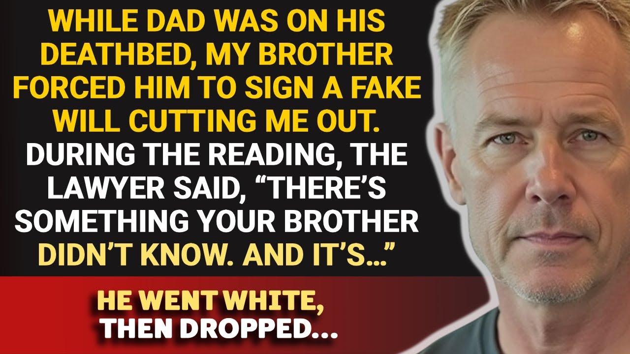 Мой брат подделал завещание отца, пока тот умирал. Слова адвоката заставили его потерять сознание...