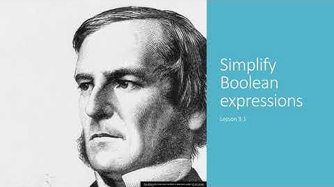8 1  Simplify Boolean expressions