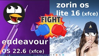 Endeavour OS 22.6 vs Zorin OS Lite 16
