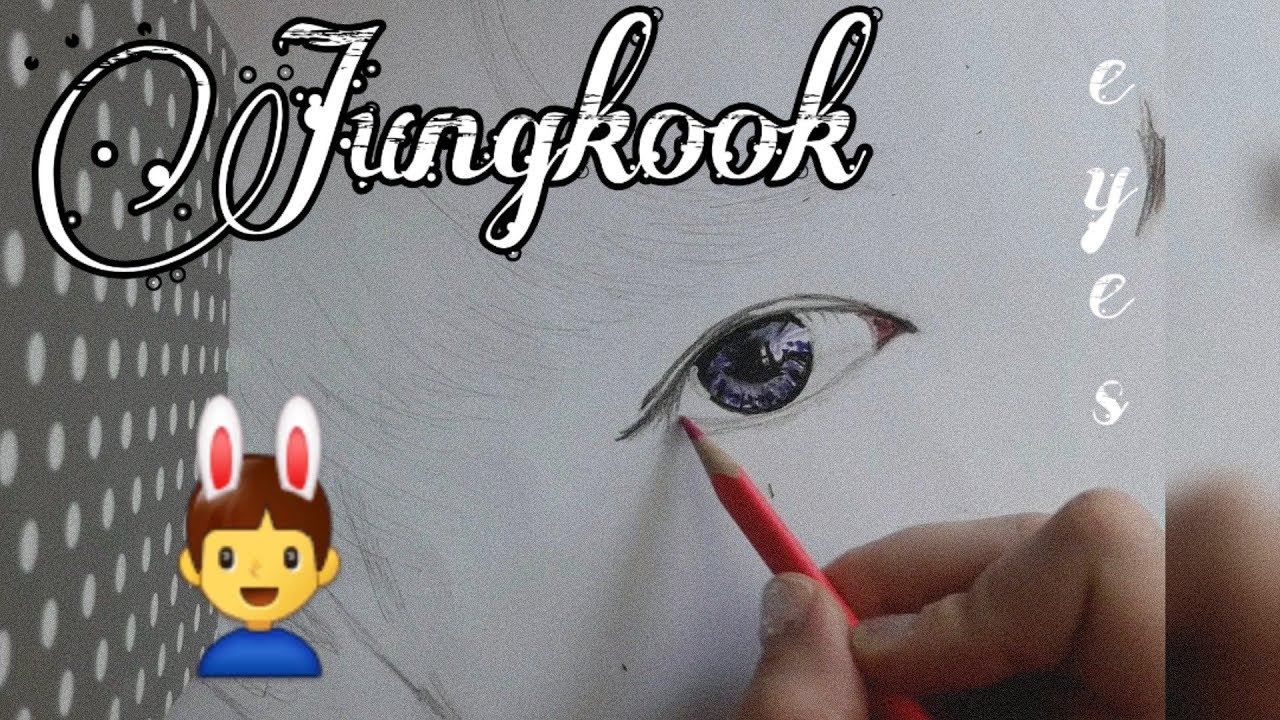 Jungkook eyes\Speed Drawing - YouTube