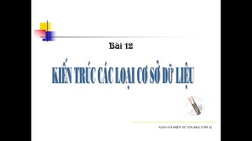 Tin học 12 - Bài 12  Các Loại Kiến Trúc Hệ CSDL