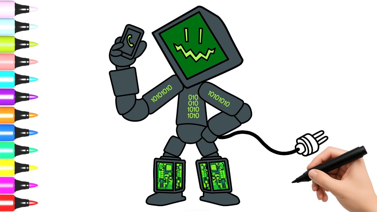 Como Dibujar a Hackerat Hackat (Evil Ketupat) - Brainrot Italiana - YouTube