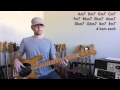 L372 cool minor bass lick in all keys how to play marlowedk