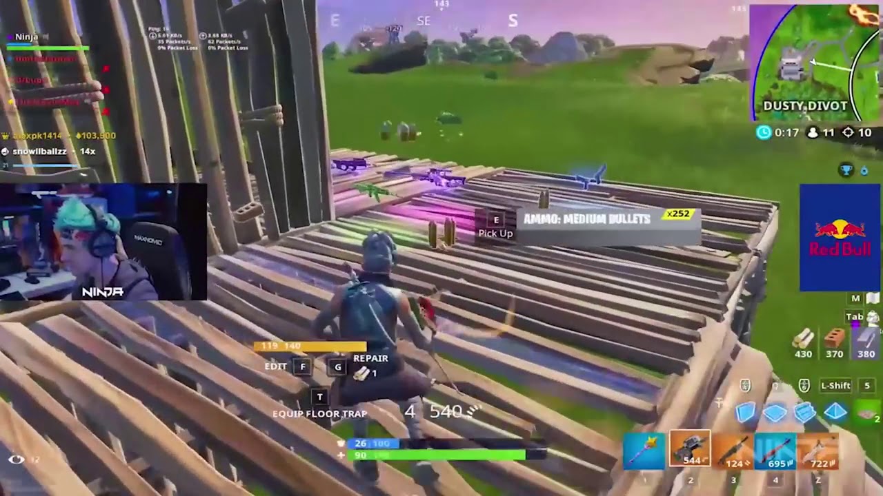 STREAMERS FIRST WIN WITH *NEW* "MALICE" SKIN & "BURNING AXE" PICKAXE ! Fortnite Battle RoyaleGAME