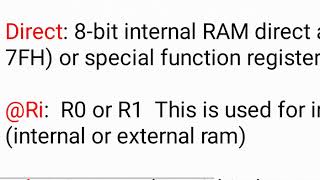 8051 data transfer MOV instruction