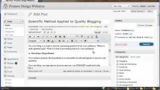 Splitting Your Wordpress Blog Post Using MORE Function