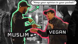 Muslim vs Vegan - Intense Street Debate
