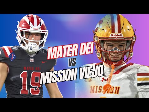 🚨#6 Mater Dei vs Mission Viejo | 🎥🔥 CALIFORNIA FOOTBALL!!  CIF Round 1 Showdown