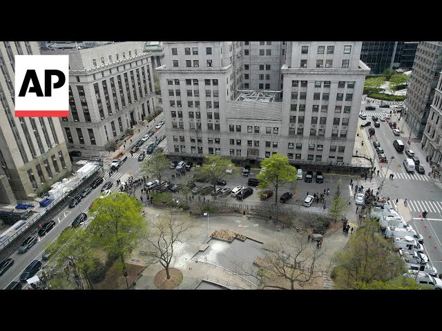 Man who set himself on fire outside Trump trial is in critical condition, police say