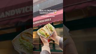 5 sandwiches. 1 street. This is the Melbourne sandwich crawl 🥪
