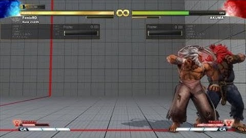 SFV - Akuma max damage corner combo in VT1