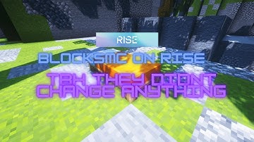 Rise 5.96 Uncut hacking on BlocksMC NO BAN FULL AURA BYPASS