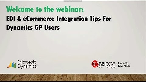 EDI & eCommerce Integration tips for Microsoft Dynamics GP users