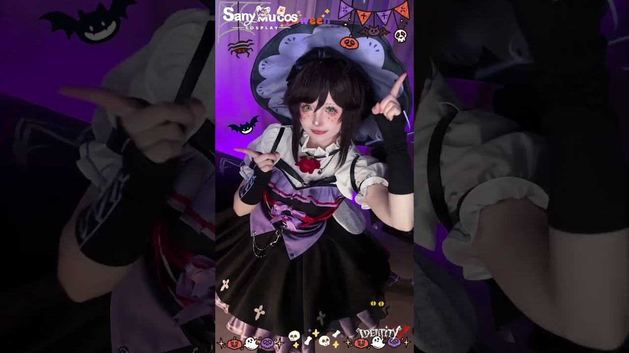 🎃🍬 Identity V Cosplay Gardener Halloween Concert Witch Skin Cosplay Costume showcase🍬🍬🎃 #sanymucos