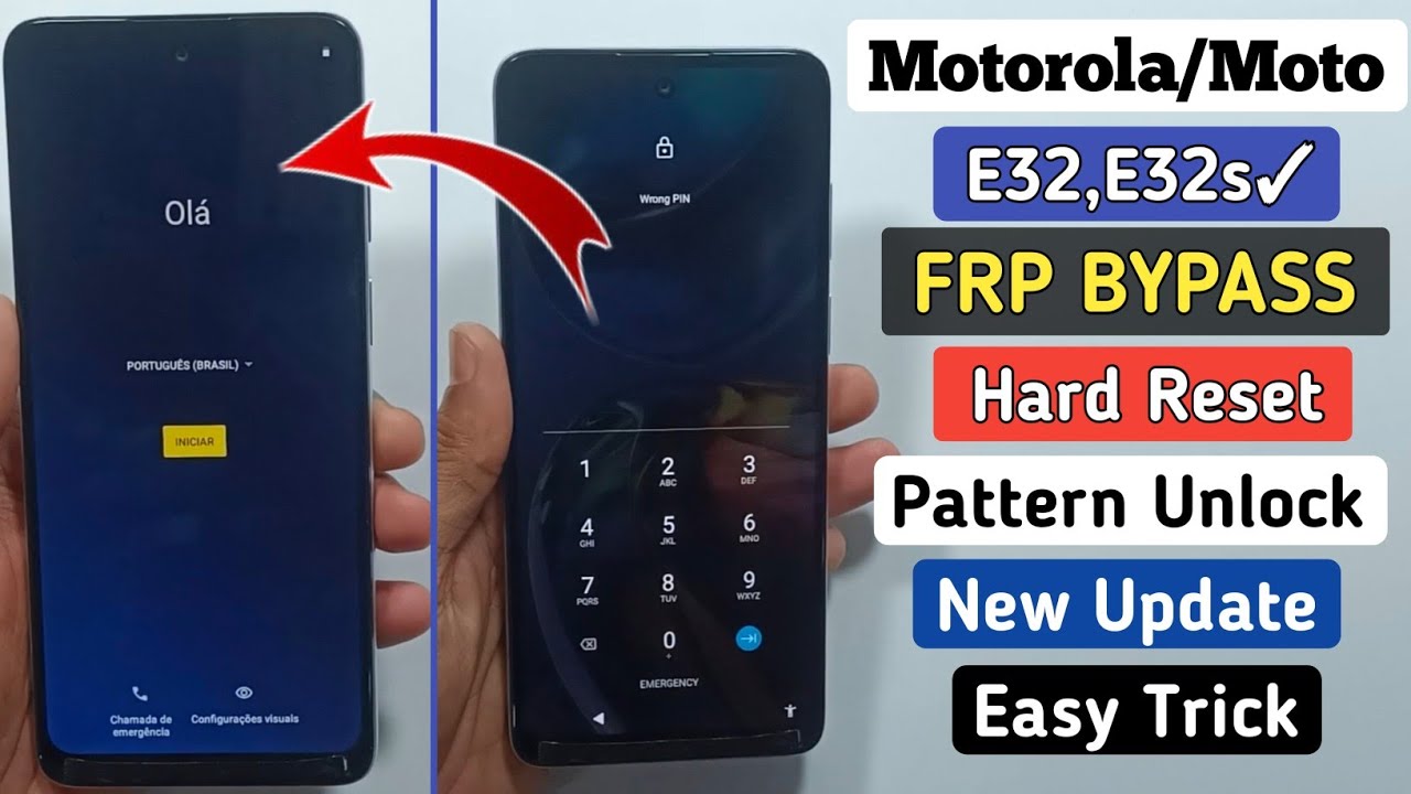 Moto/Motorola E32 Hard Reset || Motorola E32 (XT2227-2) Bypass