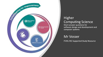 FVWL RIC Higher Computing Science