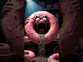 They FELL into the DONUT HOLE ABYSS! 😱🍩🕳️ #Shorts #DonutAbyss #FunnyHorror #FrightBiteAnimations