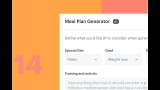 Demo of the AI Meal Plan Builder | PTD Flow | Online Personal Training Made Easy Wealth