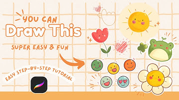 You Can Draw These Cute Doodles in Procreate ✏️|| Easy Step By Step Tutorial For Beginners 🍃✨