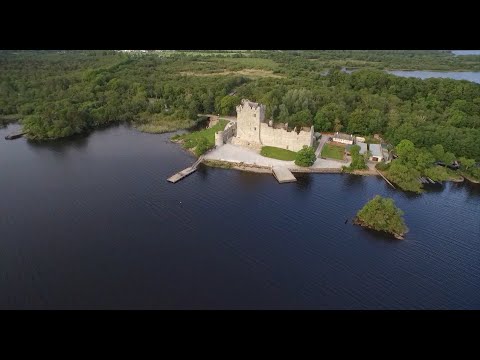 Ross Castle Killarney filmed with drone