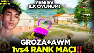 6000 PUAN'DA GROZA AWM BULDUM, KAÇIN BENDEN! RANK MAÇI! / PUBG MOBİLE