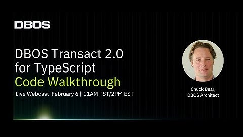 Developing with DBOS Transact 2.0 for TypeScript