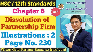 Dissolution of Partnership Firm | Illustrations Q.2 | Page No. 230 | Chapter 6 | Hemal Sir |