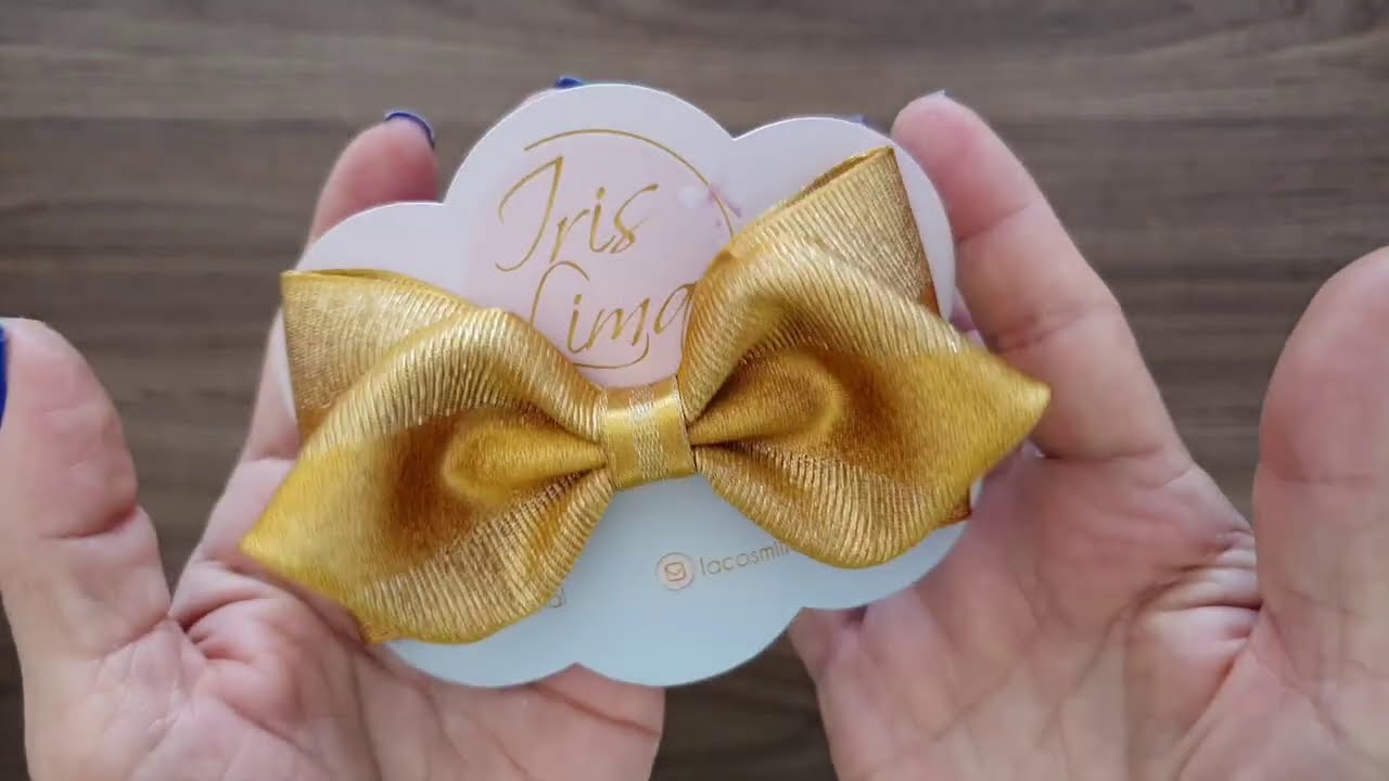 Laço Gravata Folha - DIY  🎀 Pap 🎀 Tutorial