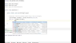 Java 8 stream API: Find the maximum number from a list of integers