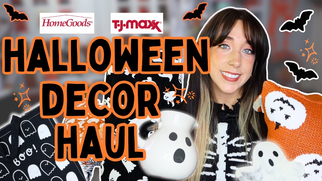 HomeGoods & TJ Maxx Halloween Haul 2025 🎃 Spooky Home Decor Finds