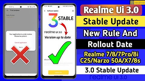 Realme Ui 3.0 Android 12 Stable Update New Rule And Rollout Date 🤩 | Realme Ui 3.0 Stable Update