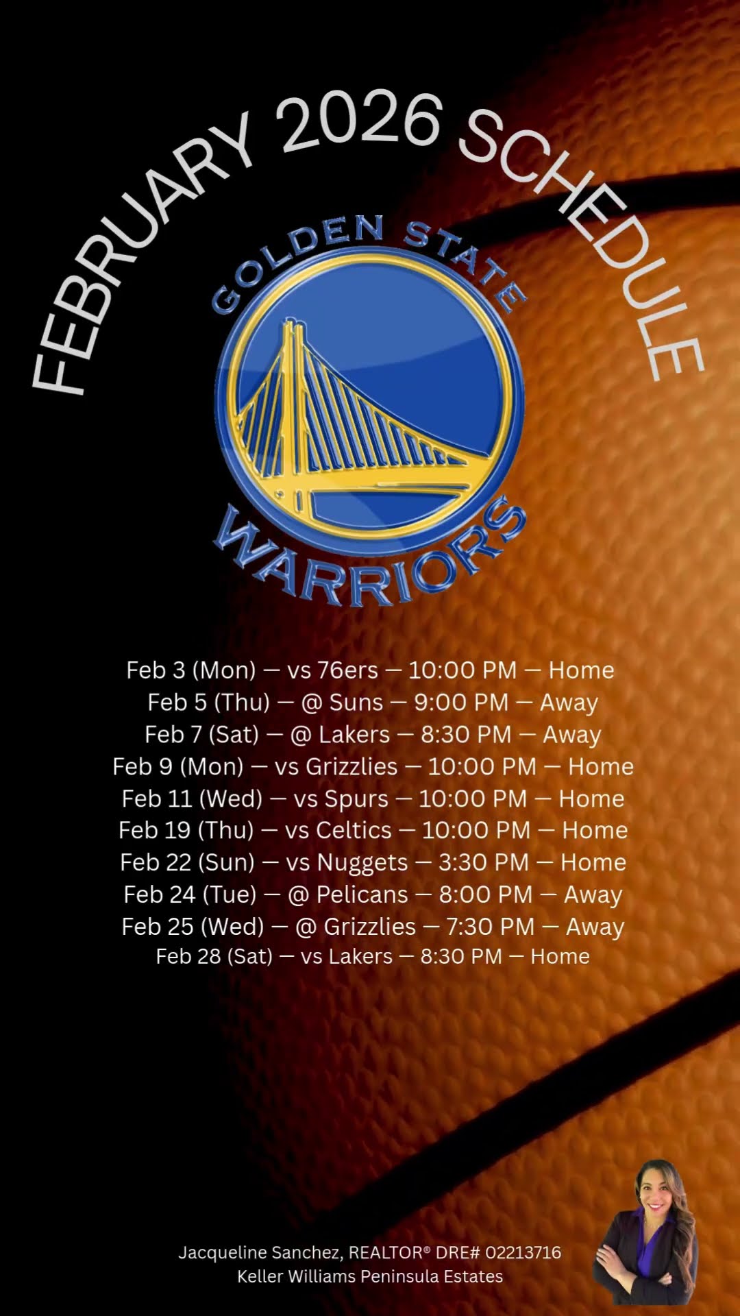 Golden State Warriors February 2026 Schedule YouTube Oar2 
