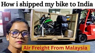How I Shipped My Bike to India | Air Freight Malaysia to Mumbai + Documents guide Welcomed in India 
