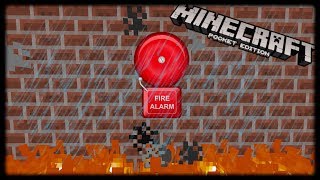 Minecraft Pe | How To Make A Working Fire Alarm System