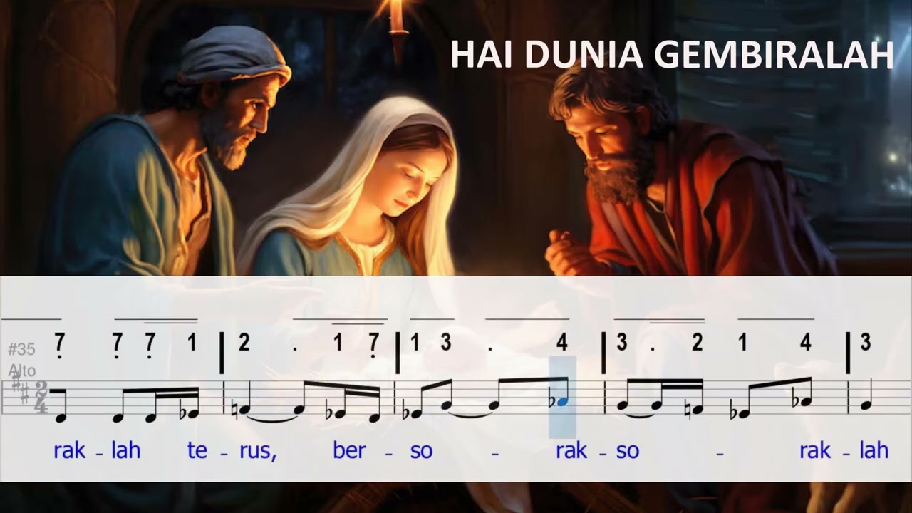 Hai Dunia Gembiralah (Onggo Lukito) - ALTO Sumber Lain, do = a. 4/4