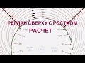 Реглан сверху с ростком. Расчет