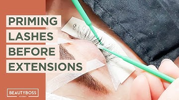 How to Prime Lashes Before Applying Lash Extensions