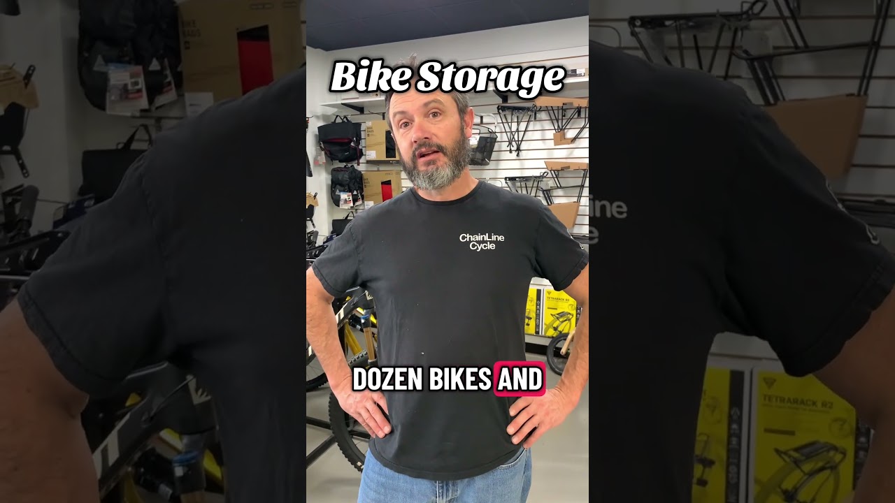 Winter Bike Storage - Safe, Secure & Ready for Spring Powered by Space Centre Storage #youtubeshorts