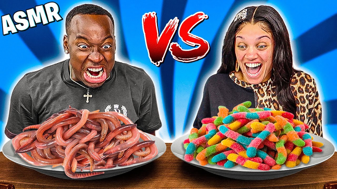 Asmr Real Vs Gummy Food Challenge Youtube