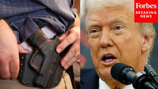 'We Are Talking About That': Donald Trump Asked About National Concealed Carry Weapons Permit