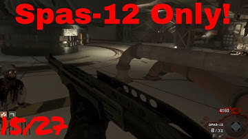 Black Ops 1 Zombies: Spas-12 ONLY Weapon-Locked Challenge (16/36)