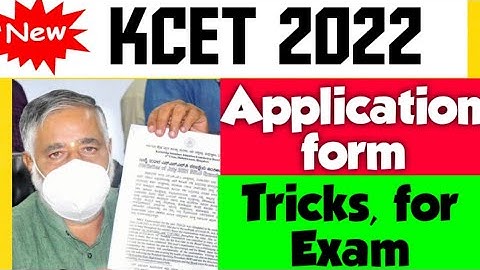 KCET Application Form 2022 | Documentsequired For Online Application |