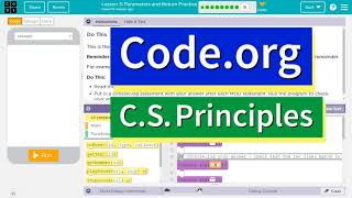 Code.org Lesson 3.8 Parameters and Return Practice | Tutorial with Answers | Unit 7 CSP 2025-2026