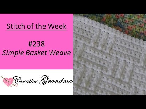 Stitch Of The Week #238 Simple Basket Weave Stitch