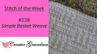 Stitch of the Week  #238  Simple Basket Weave Stitch